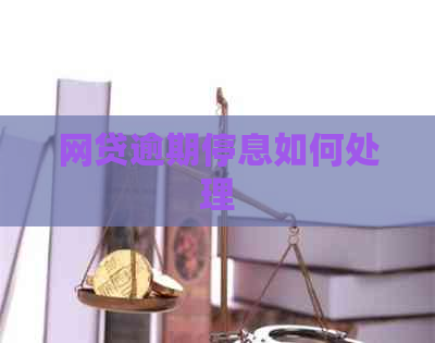 网贷逾期停息如何处理