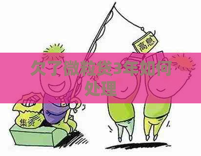 欠了微粒贷3年如何处理