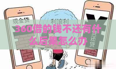 360借的钱不还有什么后果怎么办