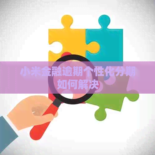 小米金融逾期个性化分期如何解决
