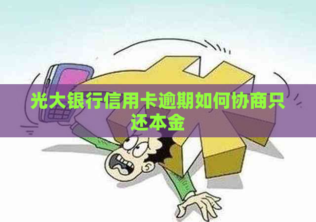 光大银行信用卡逾期如何协商只还本金