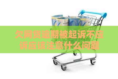 欠网贷逾期被起诉不应诉应该注意什么问题