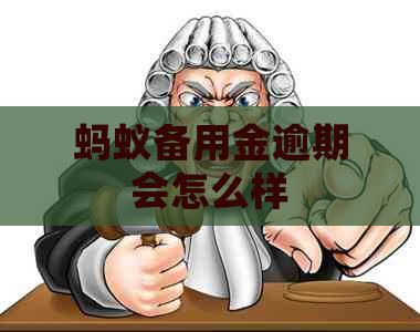 蚂蚁备用金逾期会怎么样