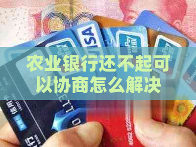 农业银行还不起可以协商怎么解决