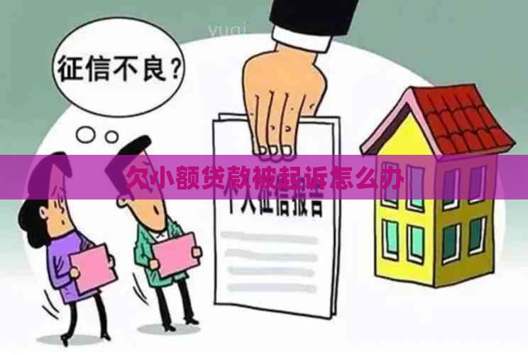 欠小额贷款被起诉怎么办
