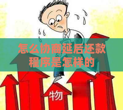怎么协商延后还款程序是怎样的