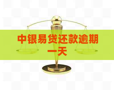 中银易贷还款逾期一天