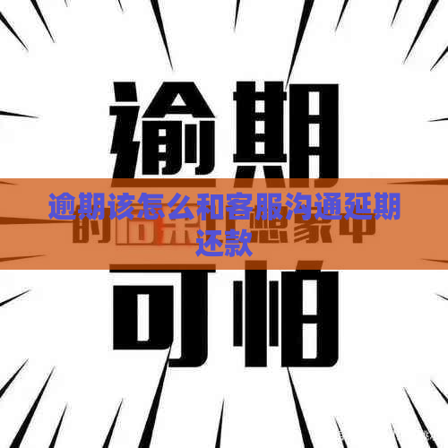 逾期该怎么和客服沟通延期还款