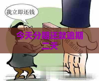 今天分期还款逾期二天