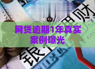 网贷逾期1年真实案例曝光