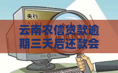 云南农信贷款逾期三天后还款会有什么影响