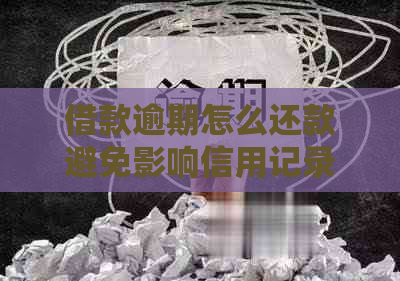借款逾期怎么还款避免影响信用记录