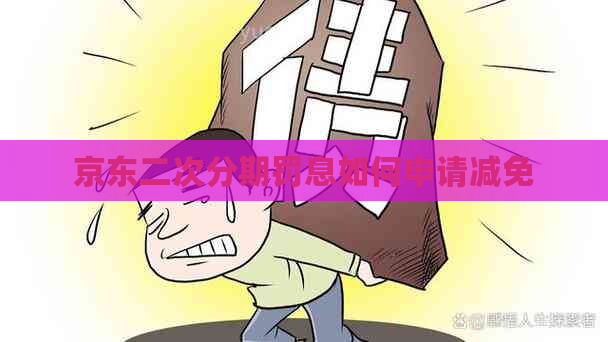 京东二次分期罚息如何申请减免