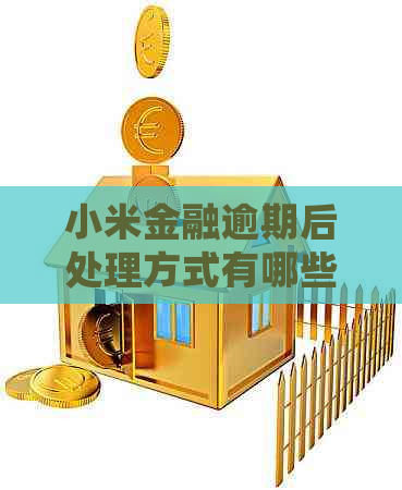 小米金融逾期后处理方式有哪些
