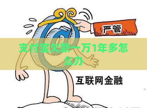支付宝欠款一万1年多怎么办