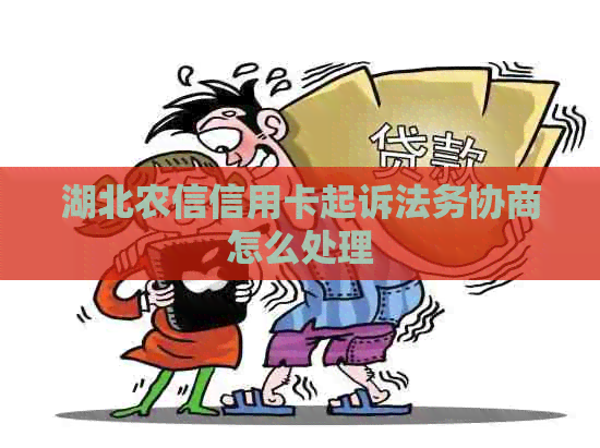 湖北农信信用卡起诉法务协商怎么处理