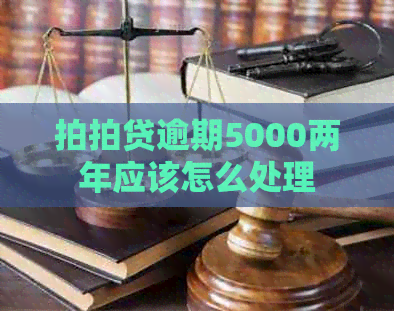逾期5000两年应该怎么处理