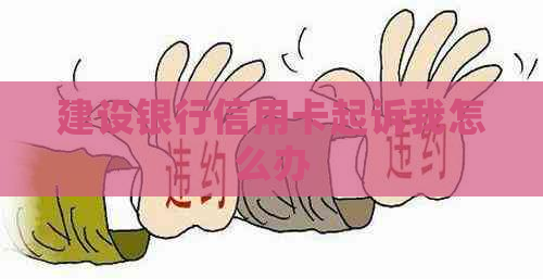 建设银行信用卡起诉我怎么办