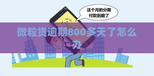 微粒贷逾期800多天了怎么办