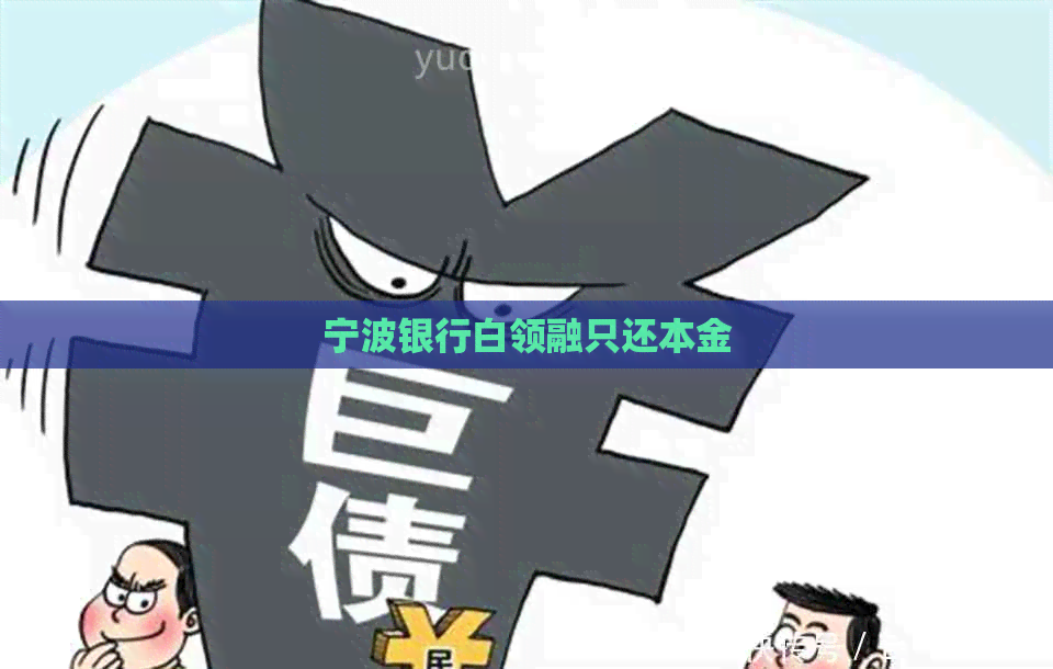 宁波银行白领融只还本金