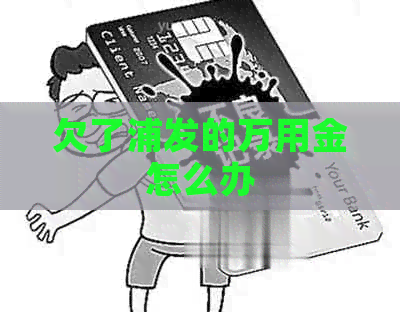 欠了浦发的万用金怎么办
