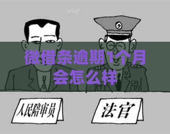 微借条逾期1个月会怎么样