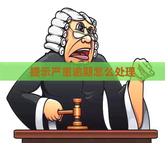 提示严重逾期怎么处理