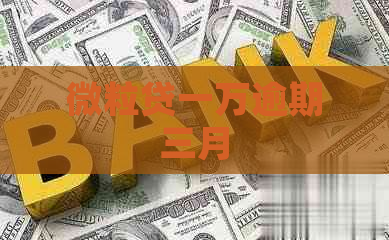 微粒贷一万逾期三月