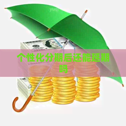个性化分期后还能延期吗