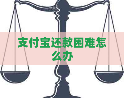 支付宝还款困难怎么办