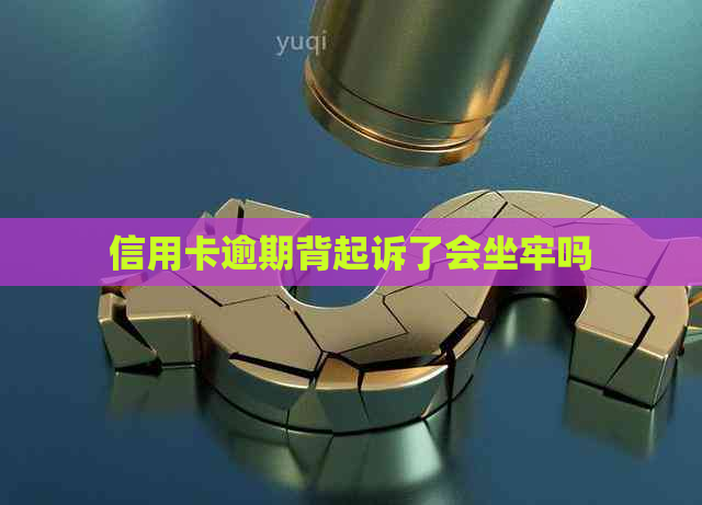 信用卡逾期背起诉了会坐牢吗