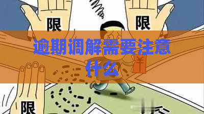 逾期调解需要注意什么