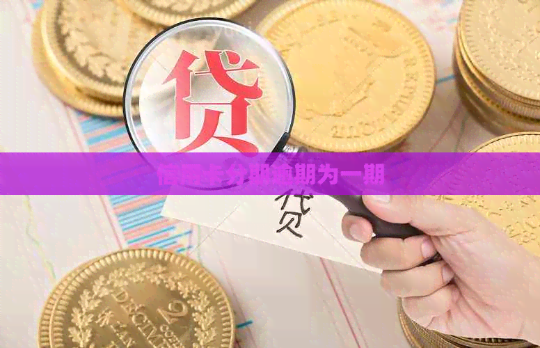 信用卡分期逾期为一期 信用卡分期逾期为一期
