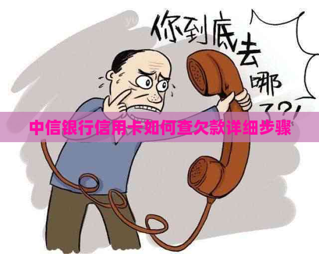 中信银行信用卡如何查欠款详细步骤