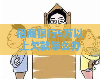 招商银行5万以上欠款怎么办