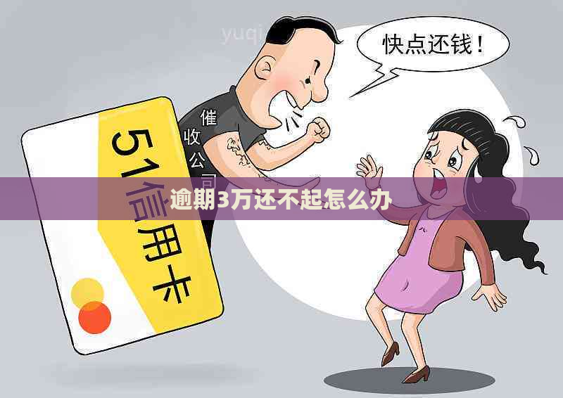 逾期3万还不起怎么办