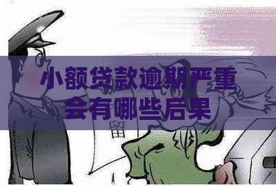 小额贷款逾期严重会有哪些后果