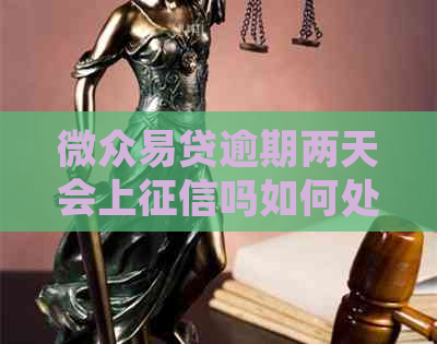 微众易贷逾期两天会上吗如何处理