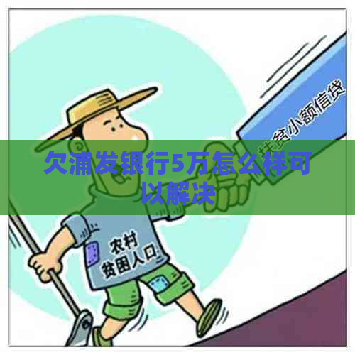 欠浦发银行5万怎么样可以解决