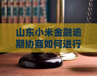 山东小米金融逾期协商如何进行