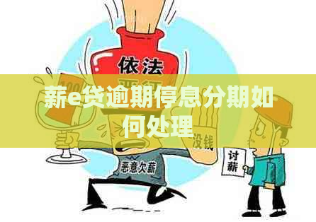 薪e贷逾期停息分期如何处理