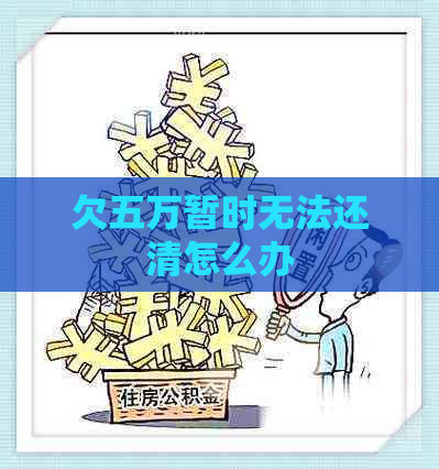 欠五万暂时无法还清怎么办