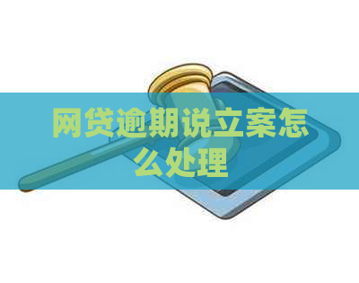 网贷逾期说立案怎么处理