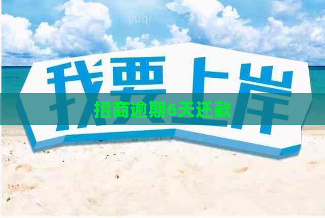 招商逾期6天还款