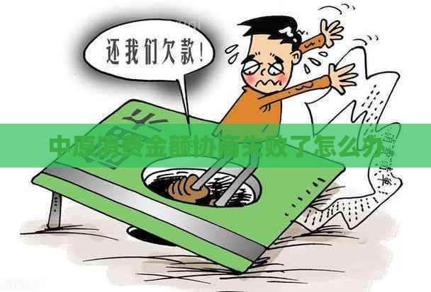 中原消费金额协商失败了怎么办