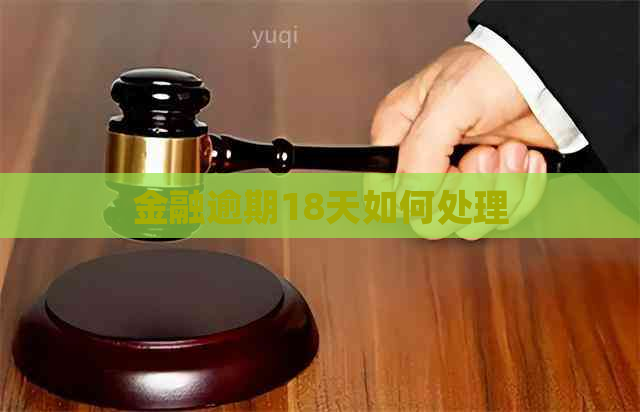 金融逾期18天如何处理