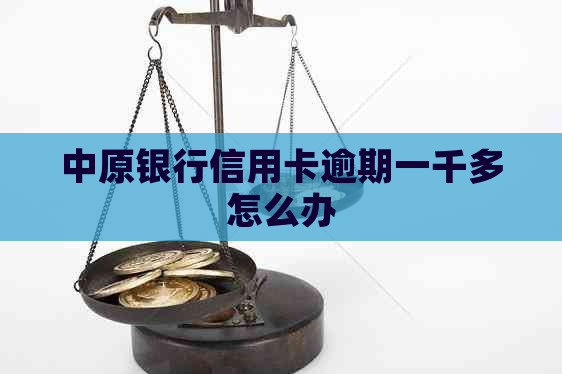 中原银行信用卡逾期一千多怎么办