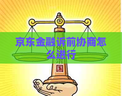 京东金融诉前协商怎么进行