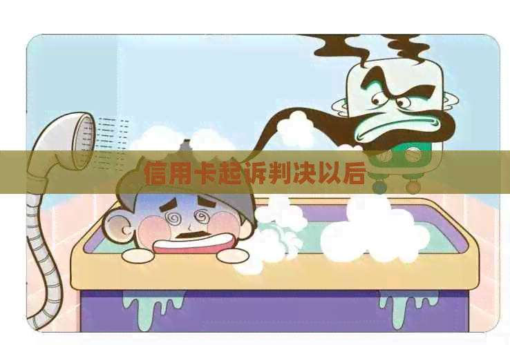 信用卡起诉判决以后
