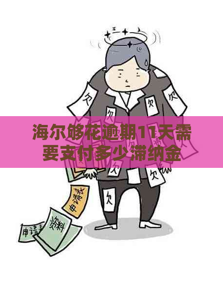 海尔够花逾期11天需要支付多少滞纳金